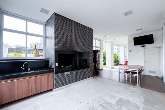 Comprar apartamento em Pinheiros com 3 quartos e varanda gourmet. — Área comum
