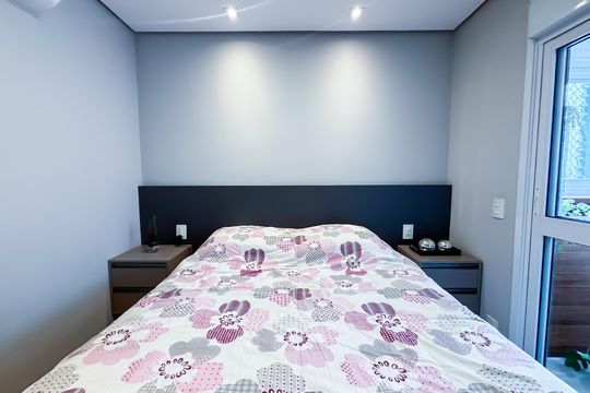 Comprar apartamento em Pinheiros com 3 quartos e varanda gourmet. — Suíte